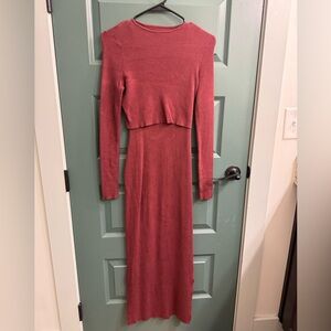 Kindered Bravely 2-in-1 Nursing & Maternity Knit Midi Dress